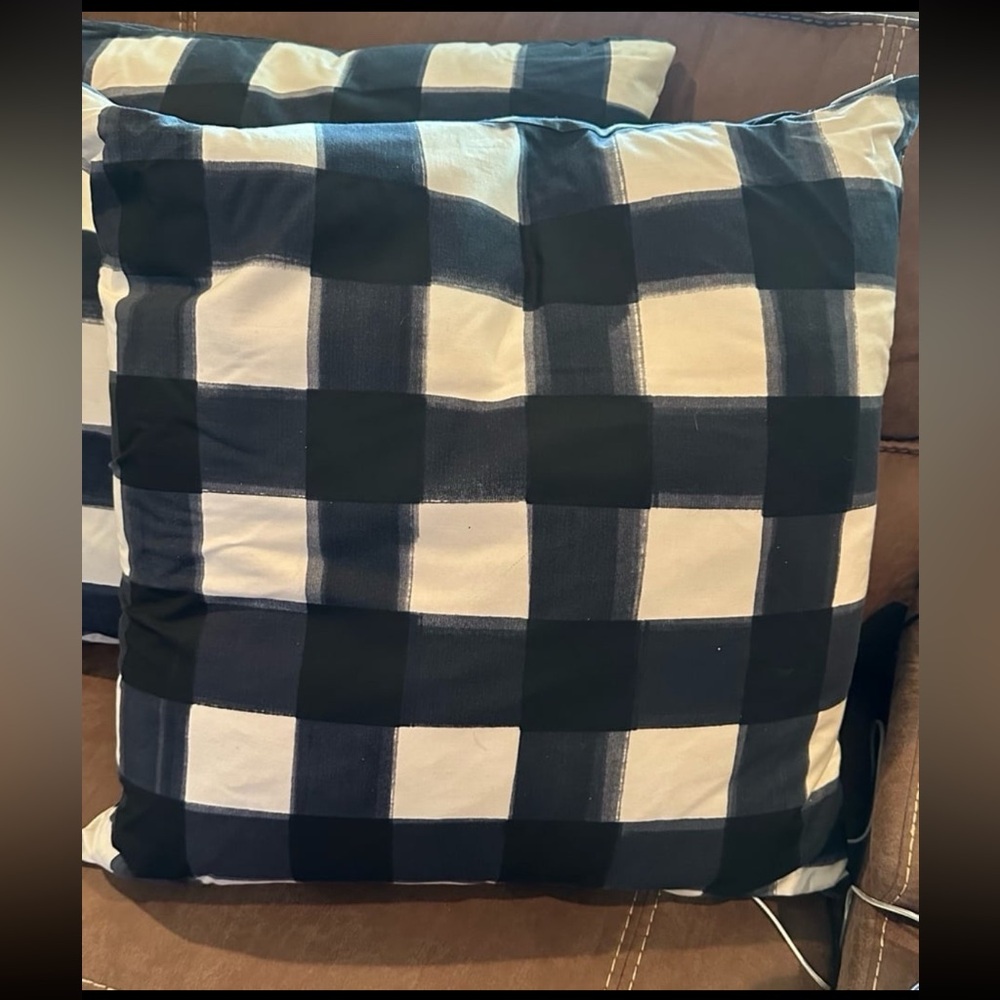 3 Caitlin Wilson Buffalo Check Pillow COVERS